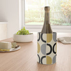 Mid Century Modern Half Circle Pattern 581 Winter Wine Chiller Gallery Image 4