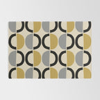 Mid Century Modern Half Circle Pattern 581 Winter Rug Gallery Image 2