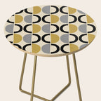 Mid Century Modern Half Circle Pattern 581 Winter Side Table Gallery Image 2