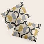 Mid Century Modern Half Circle Pattern 581 Winter Pillow Sham Gallery Image 3