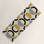 Mid Century Modern Half Circle Pattern 581 Winter Yoga Mat Gallery Image 1