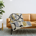 Mid Century Modern Half Circle Pattern 581 Winter Throw Blanket Gallery Image 1