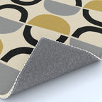 Mid Century Modern Half Circle Pattern 581 Winter Rug Gallery Image 4