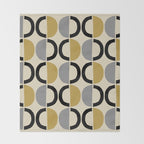 Mid Century Modern Half Circle Pattern 581 Winter Throw Blanket Gallery Image 2