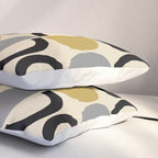 Mid Century Modern Half Circle Pattern 581 Winter Pillow Sham Gallery Image 3