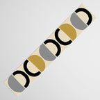 Mid Century Modern Half Circle Pattern 581 Winter Table Runner Gallery Image 3