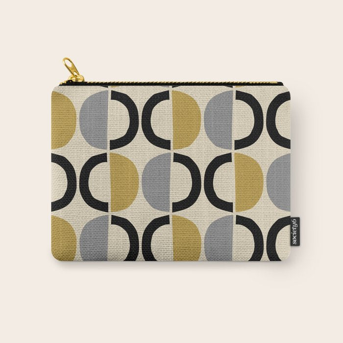 Mid Century Modern Half Circle Pattern 581 Winter Carry All Pouch Gallery Image 1