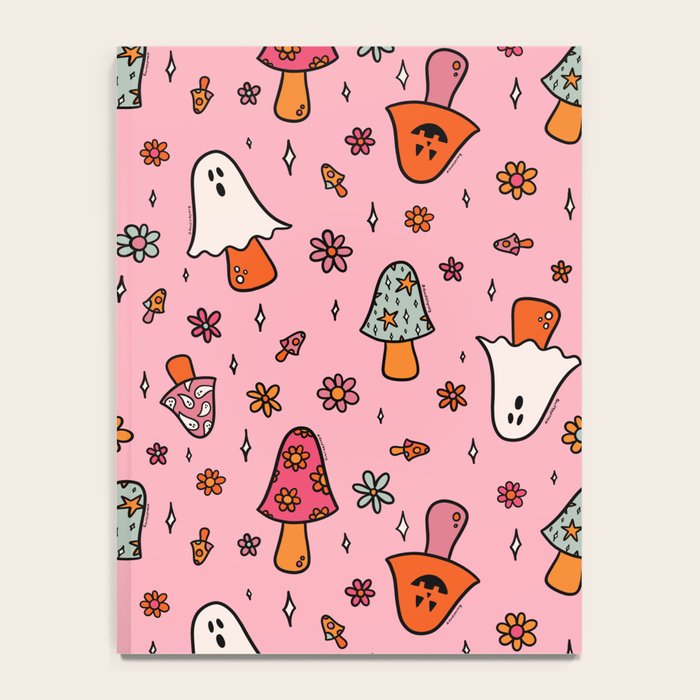 Spooky Mushroom Print Notebook Gallery Image 4