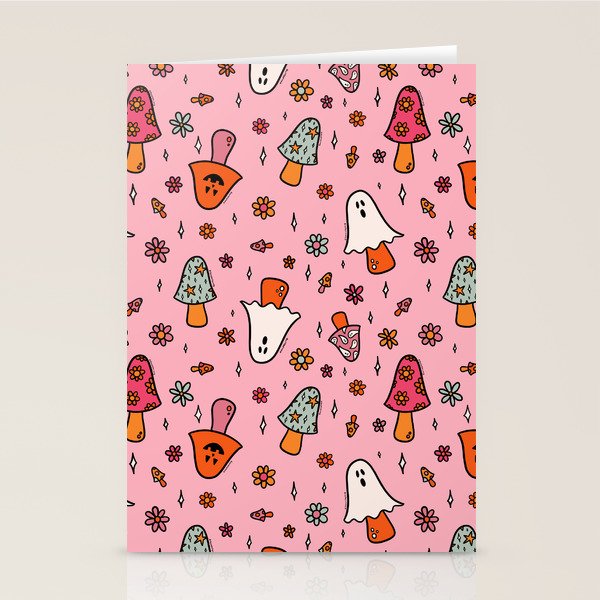 Spooky Mushroom Print Stationery Card Gallery Image 2