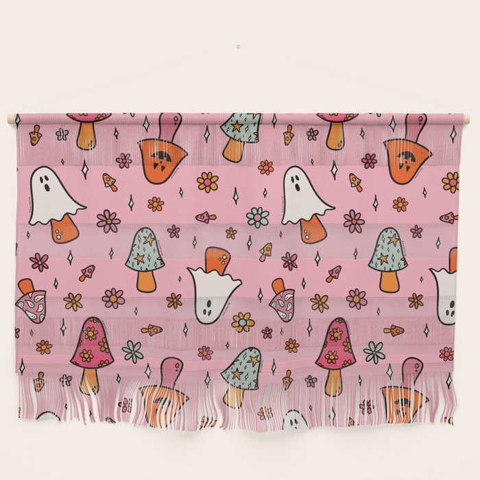 Spooky Mushroom Print Wall Hanging Gallery Image 1
