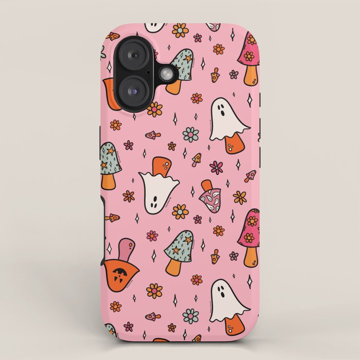 Spooky Mushroom Print iPhone Case Gallery Image 1