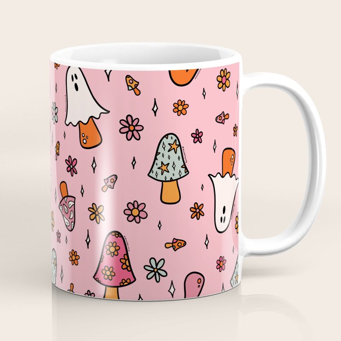 Spooky Mushroom Print Coffee Mug Gallery Image 1