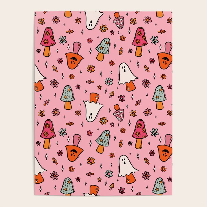 Spooky Mushroom Print Poster Gallery Image 4
