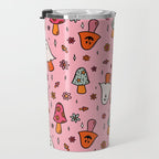 Spooky Mushroom Print Travel Mug Gallery Image 3