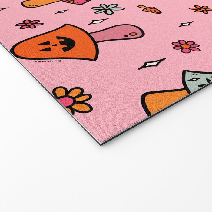 Spooky Mushroom Print Welcome Mat Gallery Image 2