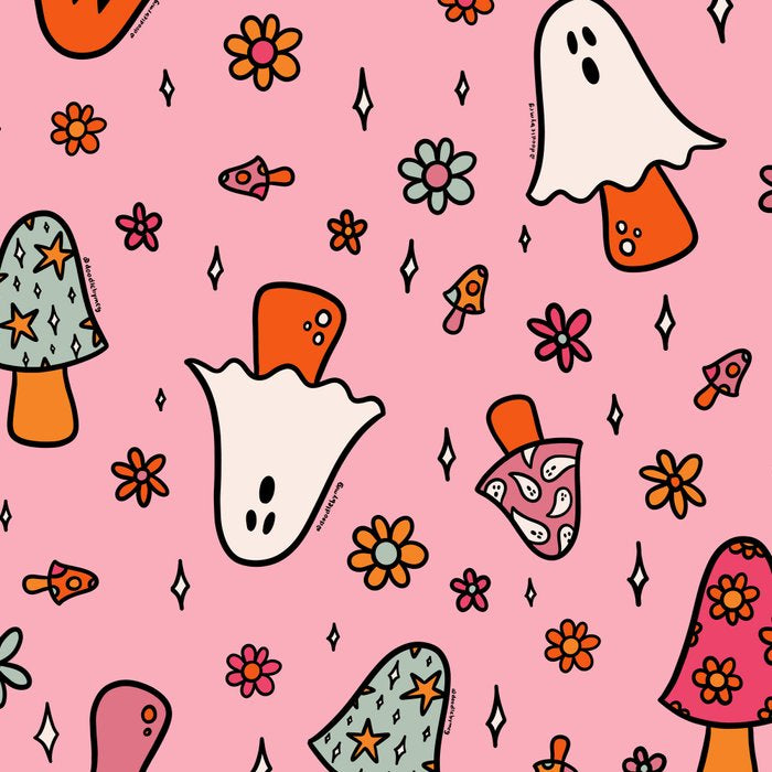 Spooky Mushroom Print Coffee Mug Gallery Image 2