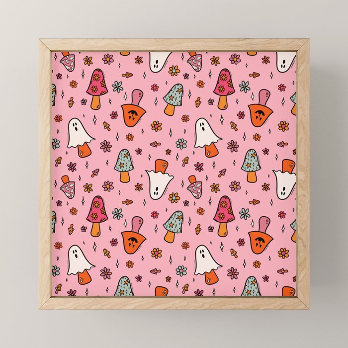 Spooky Mushroom Print Mini Art Print Gallery Image 1
