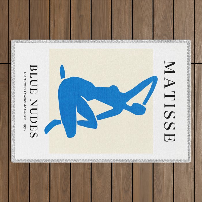 Nude III | Henri Matisse Blue Nude Series Outdoor Rug Gallery Image 1