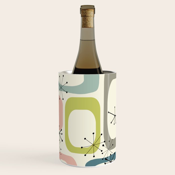 Mid Century Modern Shapes #society6 #buyart Wine Chiller Gallery Image 3
