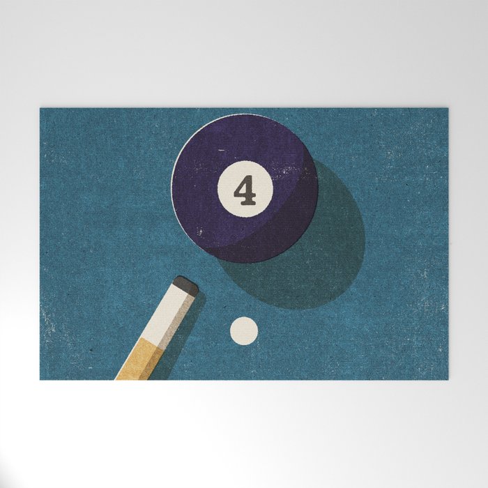 BILLIARDS / Ball 4 Welcome Mat Gallery Image 1