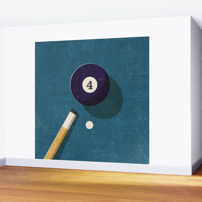 BILLIARDS / Ball 4 Wall Mural Gallery Image 2