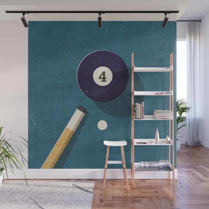 BILLIARDS / Ball 4 Wall Mural Gallery Image 1