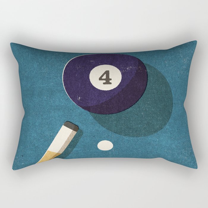 BILLIARDS / Ball 4 Rectangular Pillow Gallery Image 2