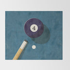 BILLIARDS / Ball 4 Throw Blanket Gallery Image 2