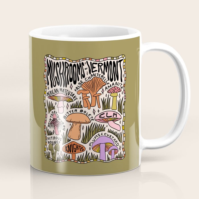 Mushrooms of Vermont Coffee Mug Gallery Image 1