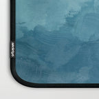 Underwater Bliss - Aqua Blue Turquoise Navy Sea Deep Ocean Minimal Abstract Nature Painting Art Laptop Sleeve Gallery Image 3
