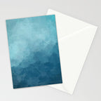 Underwater Bliss - Aqua Blue Turquoise Navy Sea Deep Ocean Minimal Abstract Nature Painting Art Stationery Card Gallery Image 2
