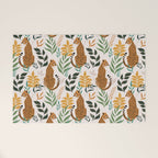 Spring Cheetah Pattern I - Green and Yellow Welcome Mat Gallery Image 1