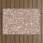 Rose Gold Glitter Sequin Outdoor Rug Gallery Image 1