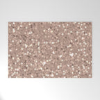 Rose Gold Glitter Sequin Welcome Mat Gallery Image 1