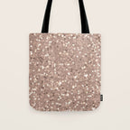 Rose Gold Glitter Sequin Tote Bag Gallery Image 1