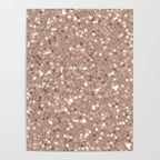 Rose Gold Glitter Sequin Poster Gallery Image 4