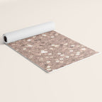 Rose Gold Glitter Sequin Yoga Mat Gallery Image 2