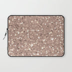 Rose Gold Glitter Sequin Laptop Sleeve Gallery Image 1