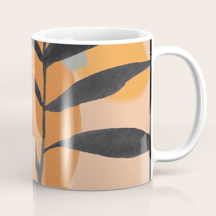 Abstract Art Tropical Leaves 108 Coffee Mug Gallery Image 1