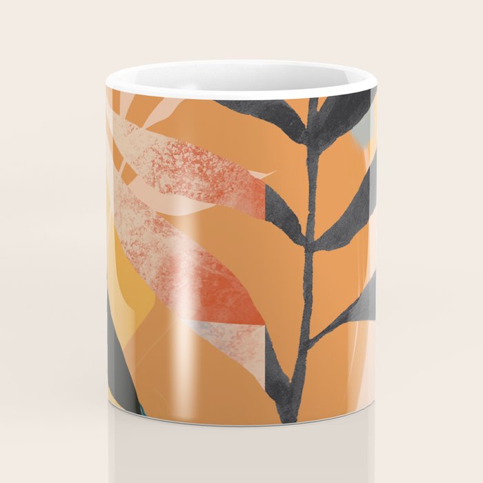 Abstract Art Tropical Leaves 108 Coffee Mug Gallery Image 4