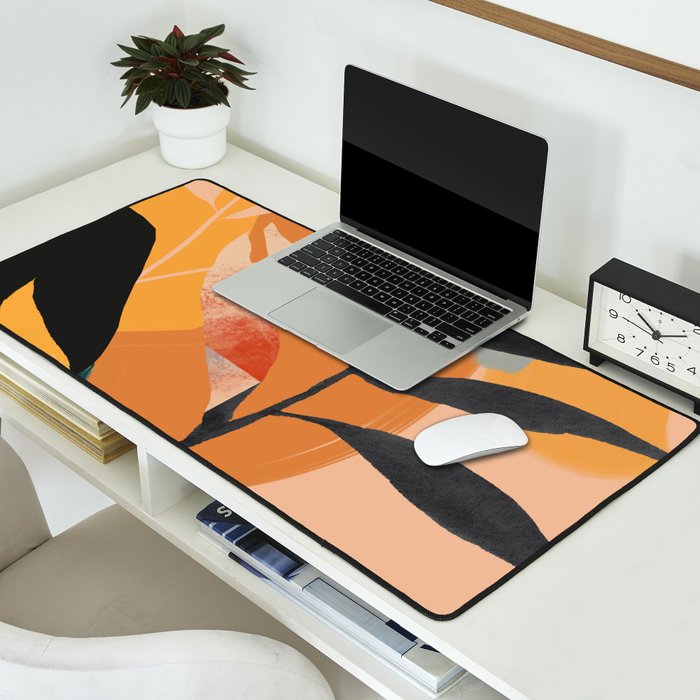 Abstract Art Tropical Leaves 108 Desk Mat Gallery Image 2