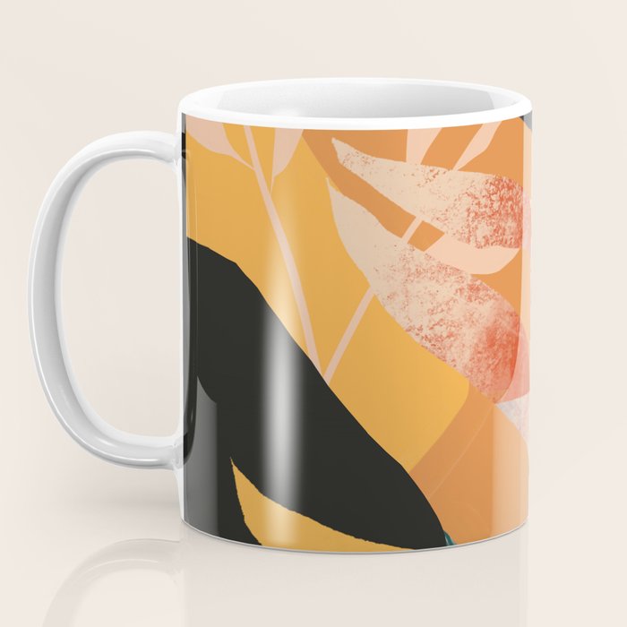 Abstract Art Tropical Leaves 108 Coffee Mug Gallery Image 3