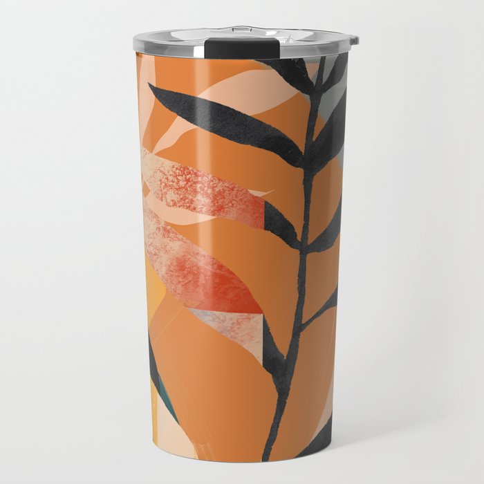 Abstract Art Tropical Leaves 108 Travel Mug Gallery Image 1