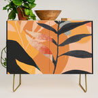 Abstract Art Tropical Leaves 108 Credenza Gallery Image 1