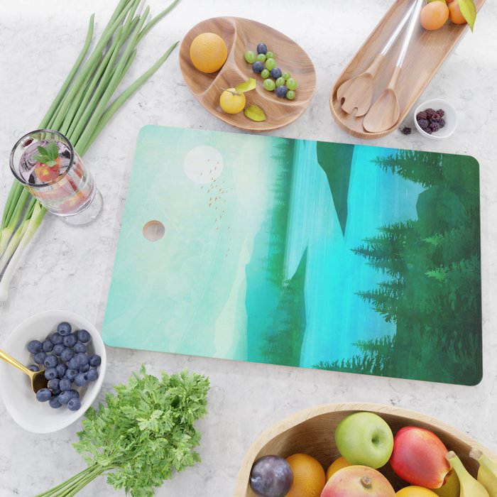 Lake Morning Cutting Board Gallery Image 2