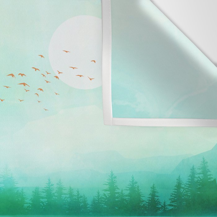 Lake Morning Wall Tapestry Gallery Image 3