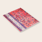 Antique Tabriz Persian Rug Print With Red Field Notebook Gallery Image 3