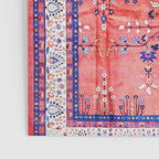 Antique Tabriz Persian Rug Print With Red Field Poster Gallery Image 3
