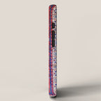 Antique Tabriz Persian Rug Print With Red Field iPhone Case Gallery Image 2