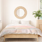 Overwhelm - Pink and Gray Pastel Seascape Duvet Cover Gallery Image 3